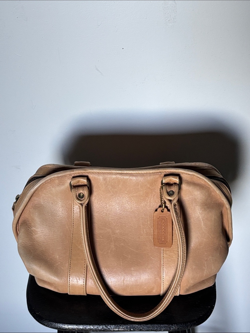 Vintage 1980’s Coach British Tan Brown Leather Hobo 💼 Collector Item - Picture 7 of 16